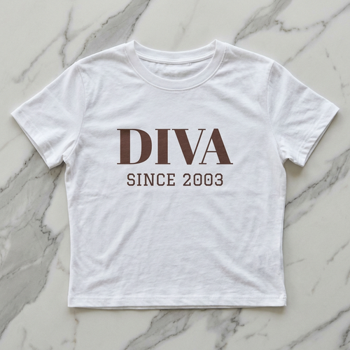 Diva Since (Year) Baby Tee